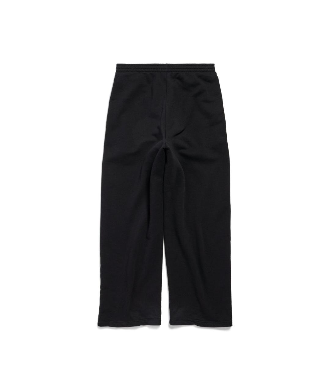 BALENCIAGA Черные хлопковые повседневные брюки, фото 2
