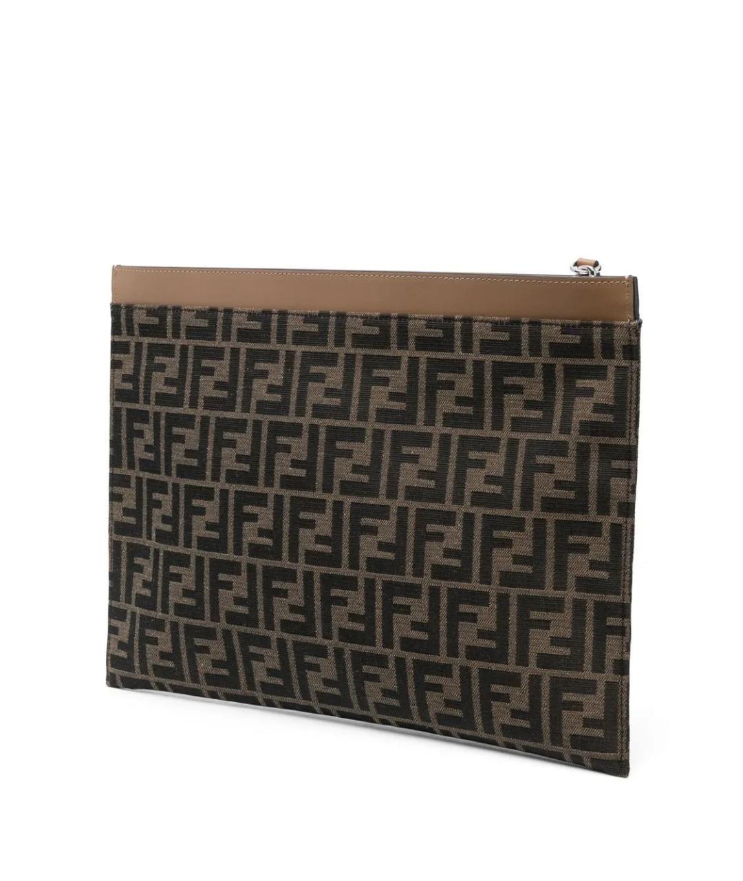 FENDI Коричневая барсетка, фото 3