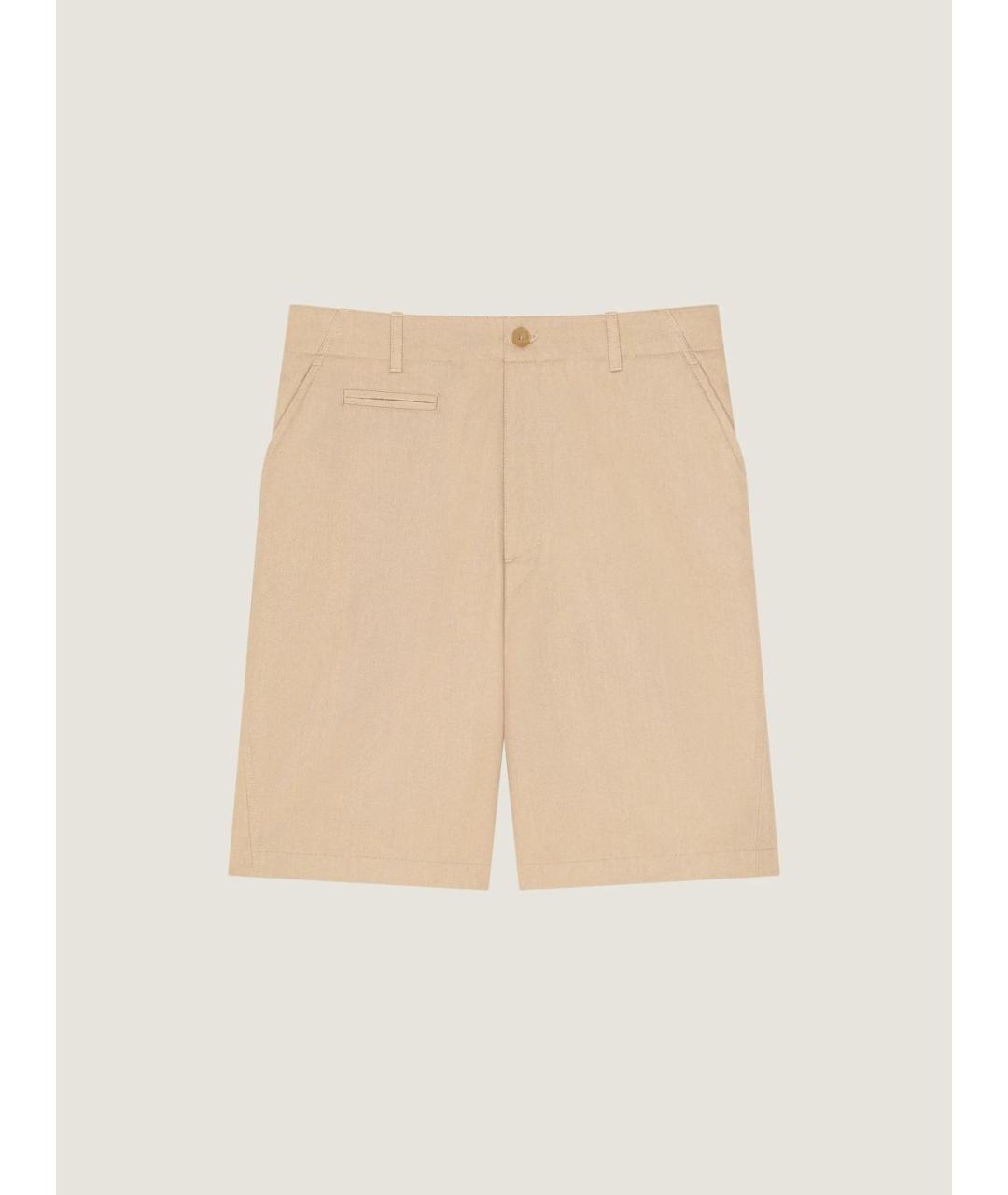 GIVENCHY Бежевые хлопковые шорты, фото 4