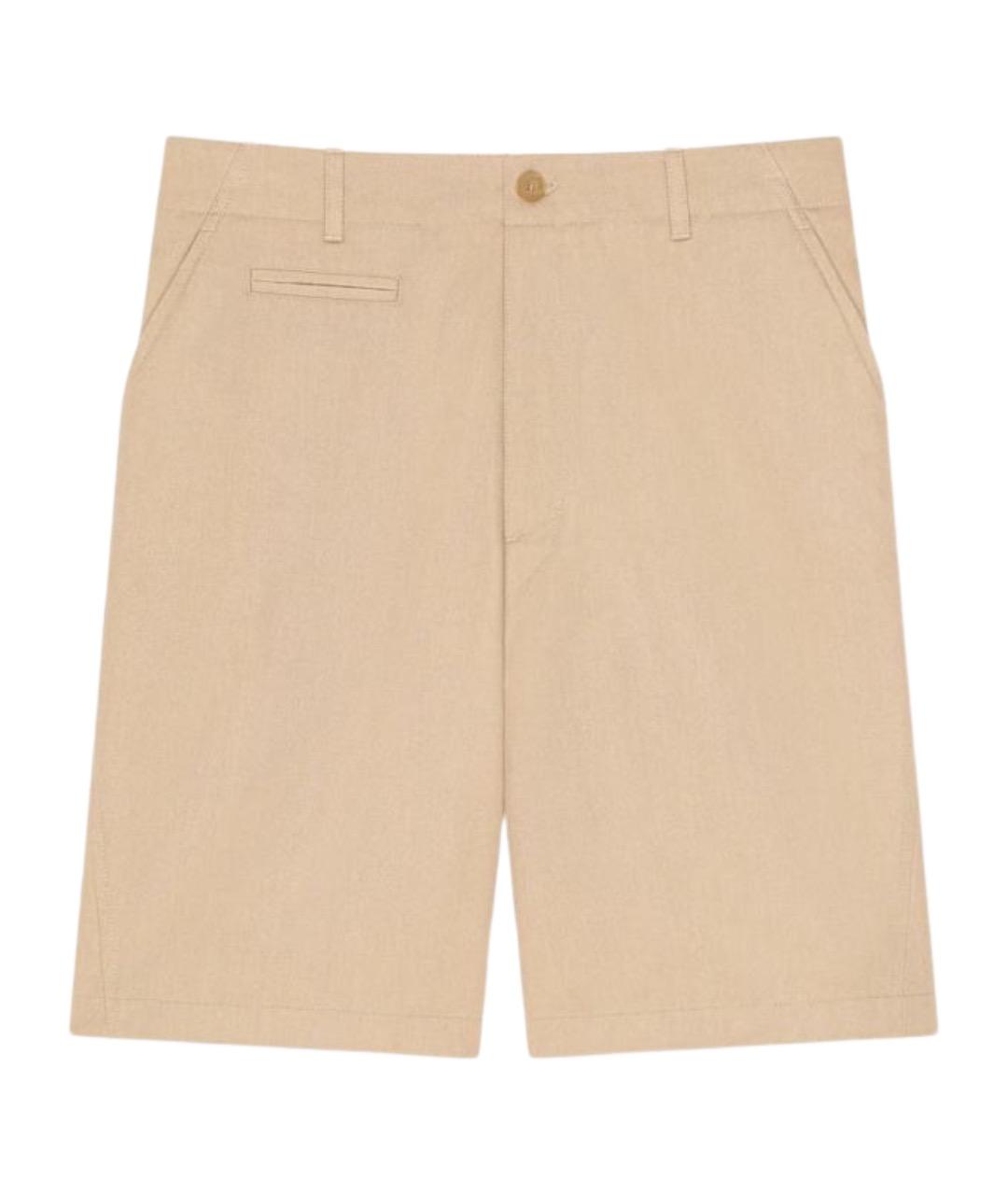 GIVENCHY Бежевые хлопковые шорты, фото 1