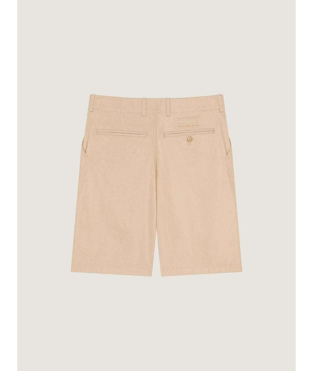GIVENCHY Бежевые хлопковые шорты, фото 3