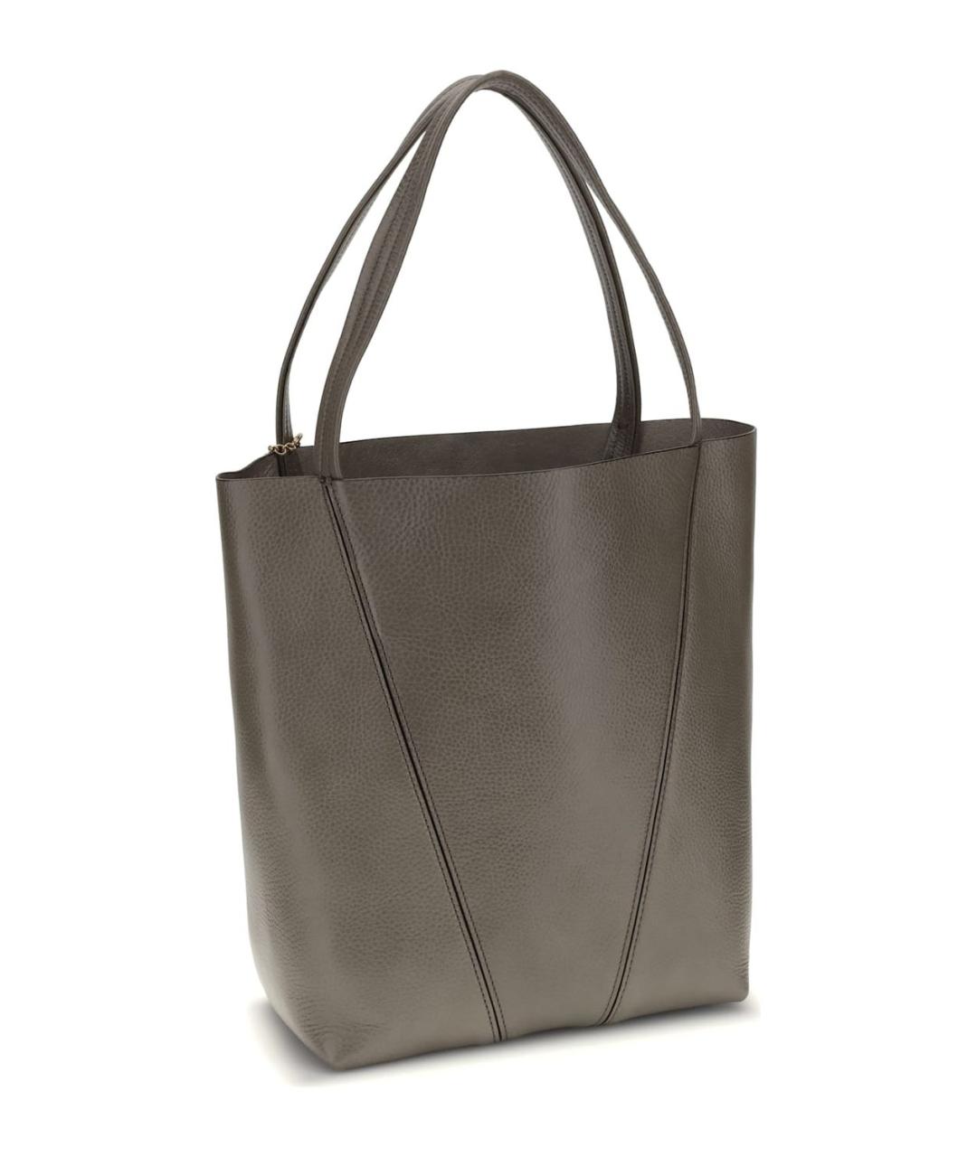 CHLOE Зеленая кожаная сумка тоут, фото 3