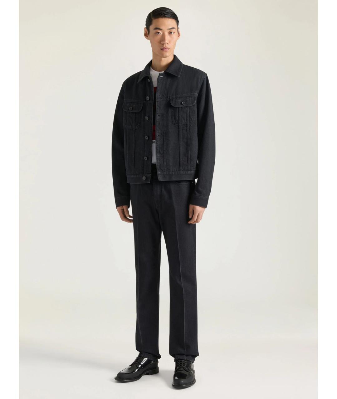 GIVENCHY Черные деним повседневные брюки, фото 2