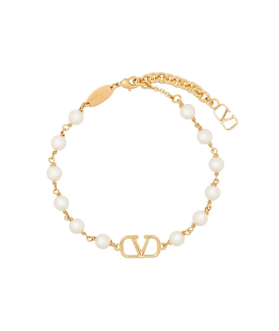 VALENTINO Золотой металлический браслет, фото 1