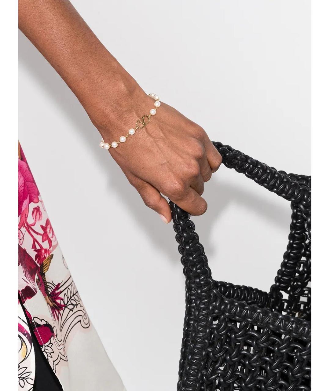 VALENTINO Золотой металлический браслет, фото 2