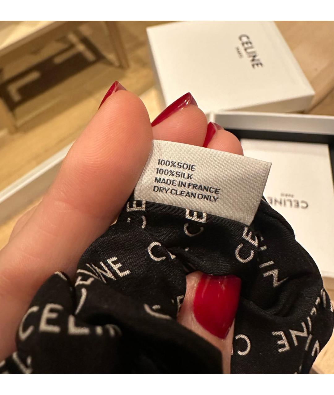 CELINE Черная резинка, фото 7