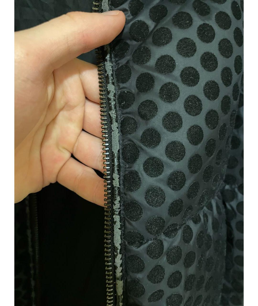 ARMANI JEANS Черная полиэстеровая куртка, фото 4