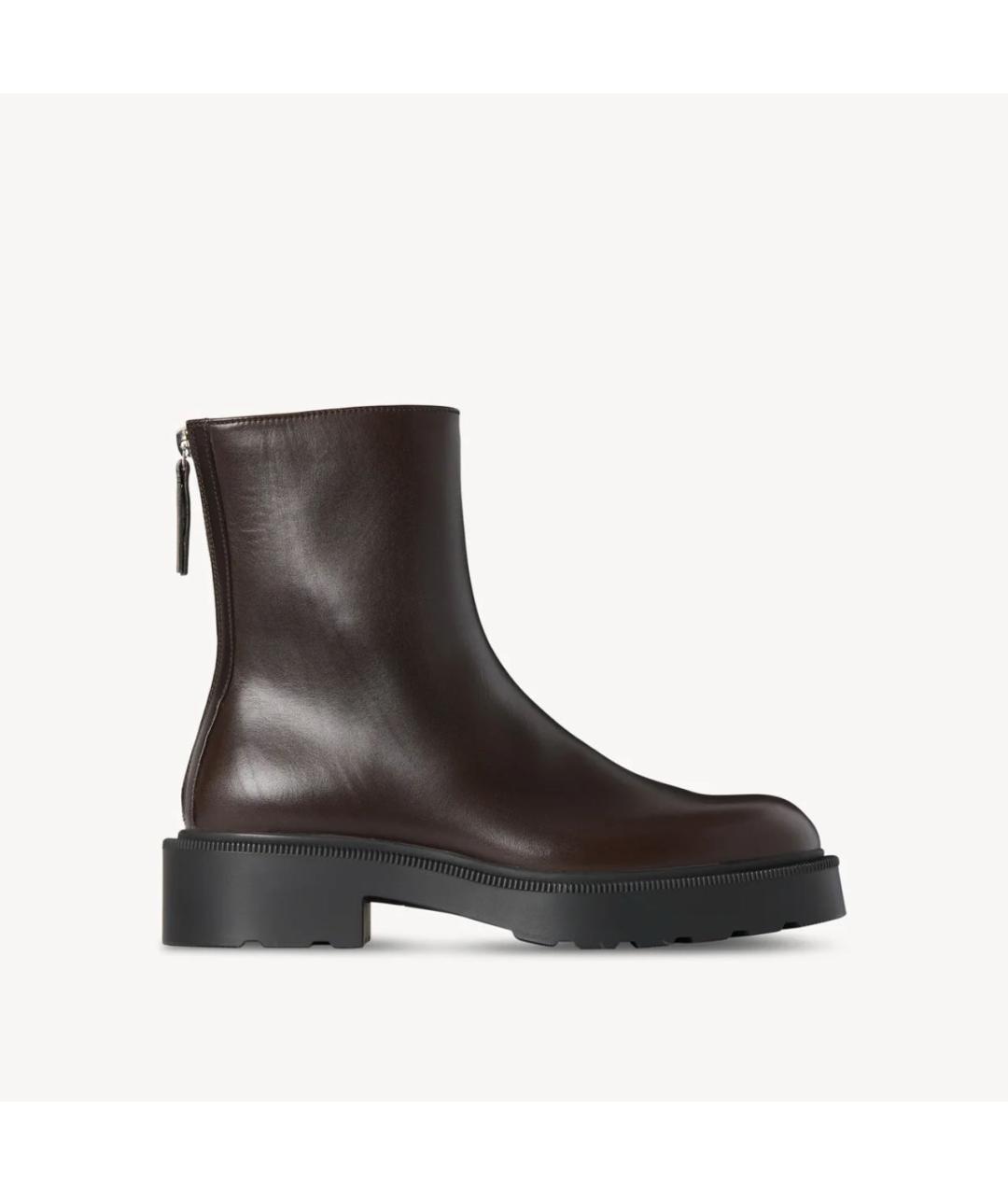 THE ROW Коричневые кожаные ботинки, фото 5