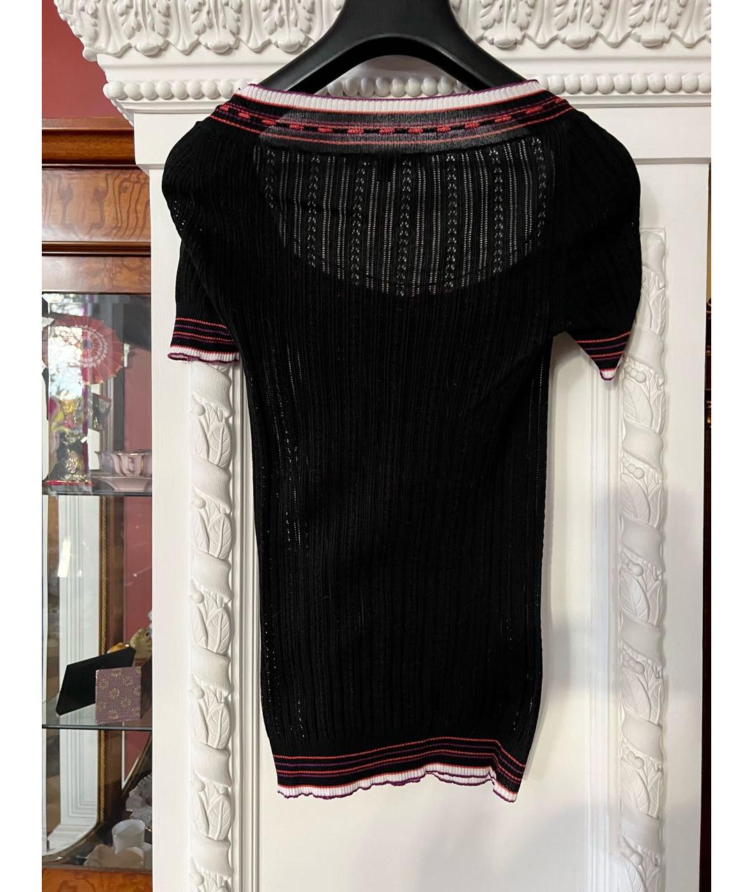 GUCCI Черная вискозная футболка, фото 2