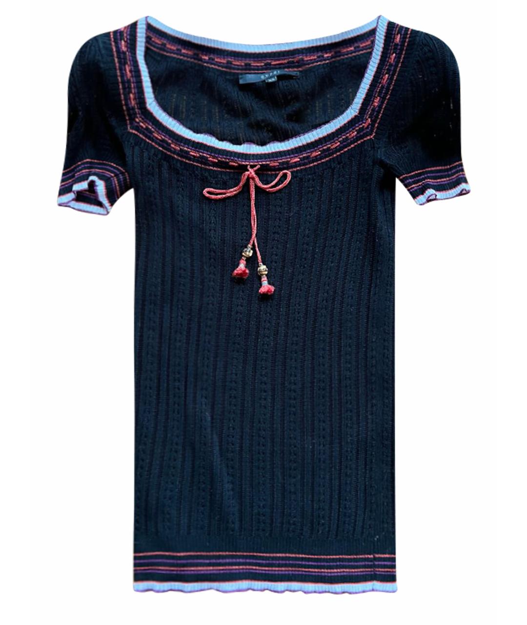 GUCCI Черная вискозная футболка, фото 1