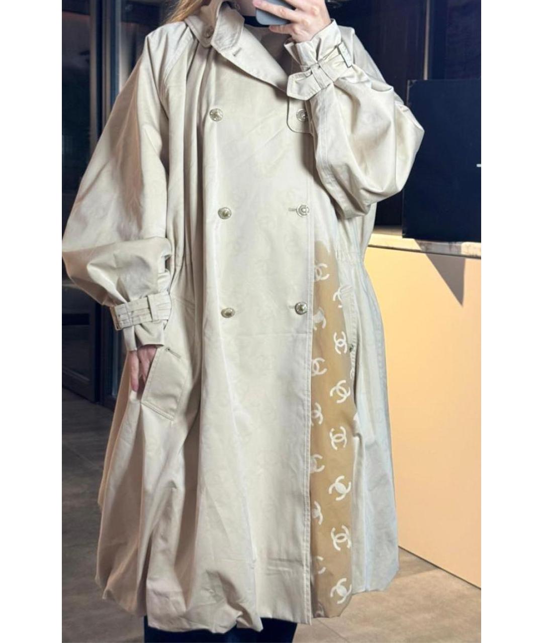 CHANEL Бежевый тренч/плащ, фото 5