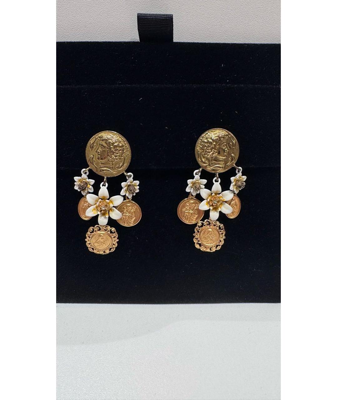 DOLCE&GABBANA Золотые серьги, фото 4