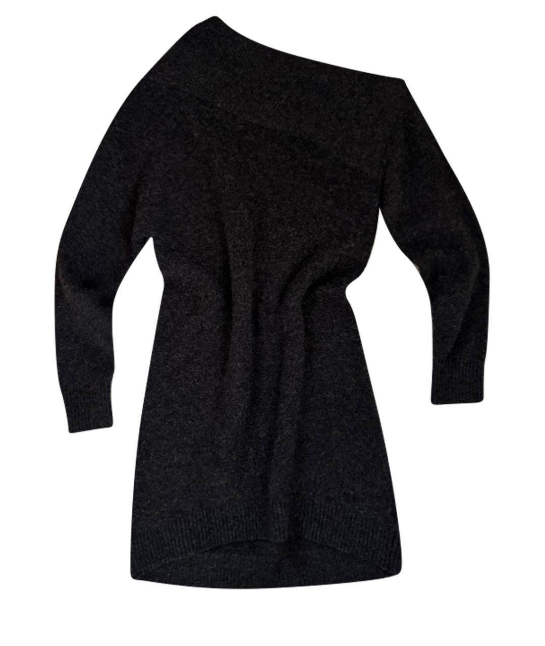 MICHAEL MICHAEL KORS Антрацитовое шерстяное платье, фото 1