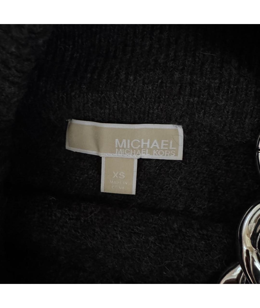 MICHAEL MICHAEL KORS Антрацитовое шерстяное платье, фото 6