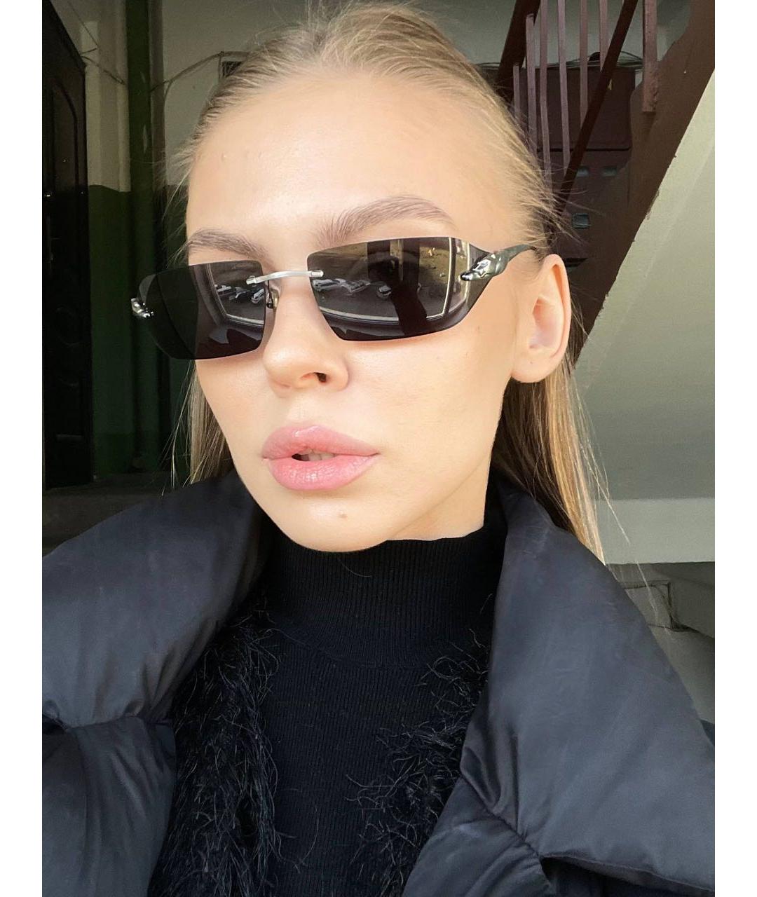 CARTIER Серебряные металлические солнцезащитные очки, фото 8