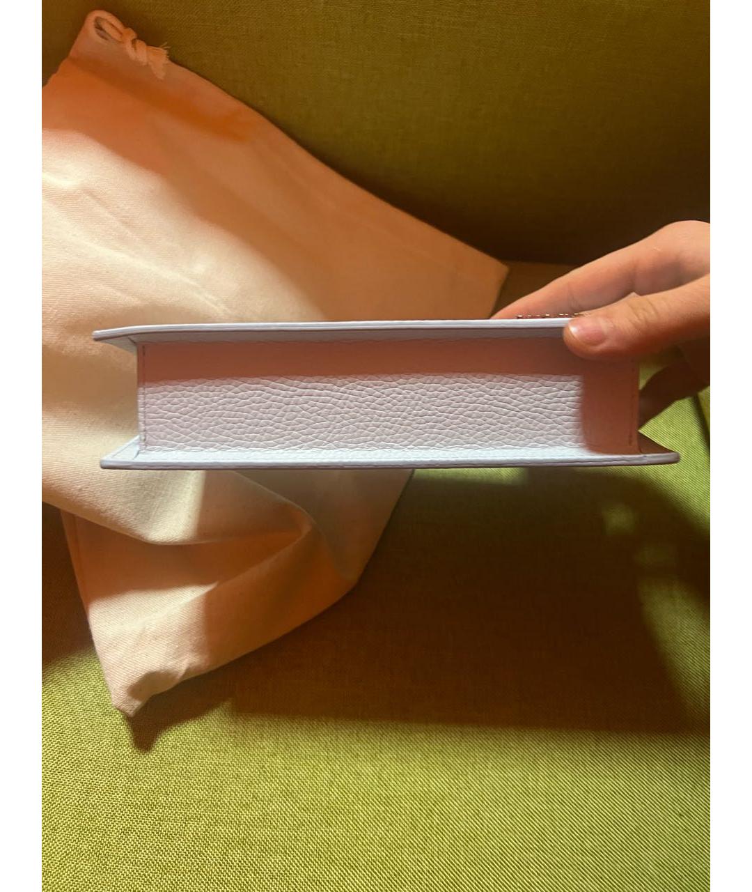 JACQUEMUS Голубая кожаная сумка через плечо, фото 2