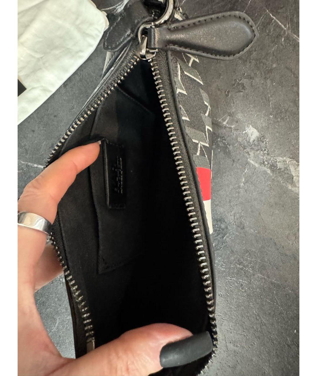 KARL LAGERFELD Черная сумка через плечо из искусственной кожи, фото 4