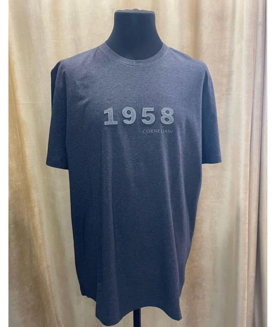 CORNELIANI Серая хлопковая футболка, фото 5