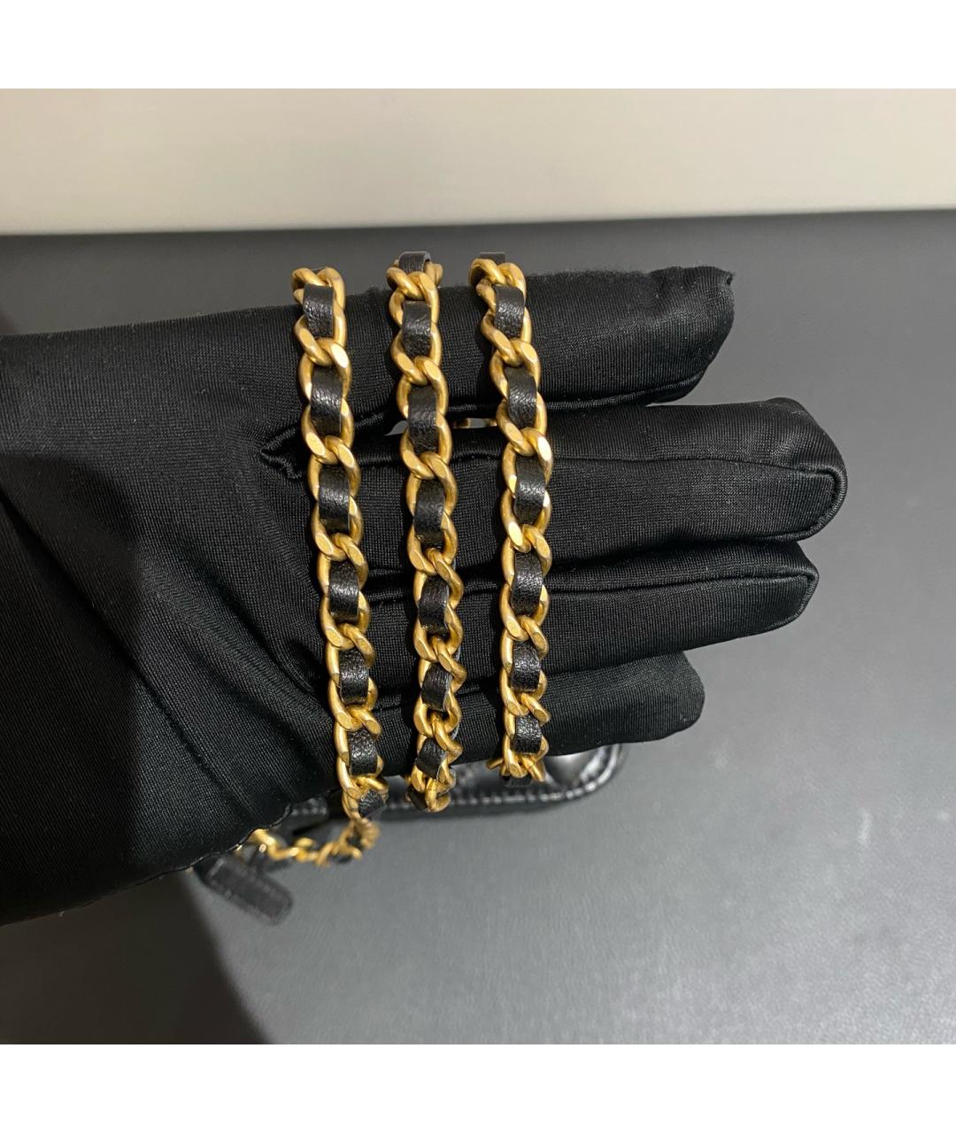 CHANEL Черная кожаная сумка через плечо, фото 5