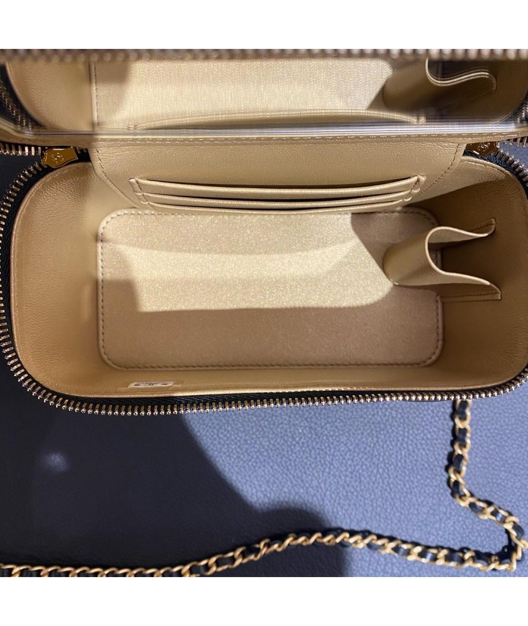 CHANEL Черная кожаная сумка через плечо, фото 6