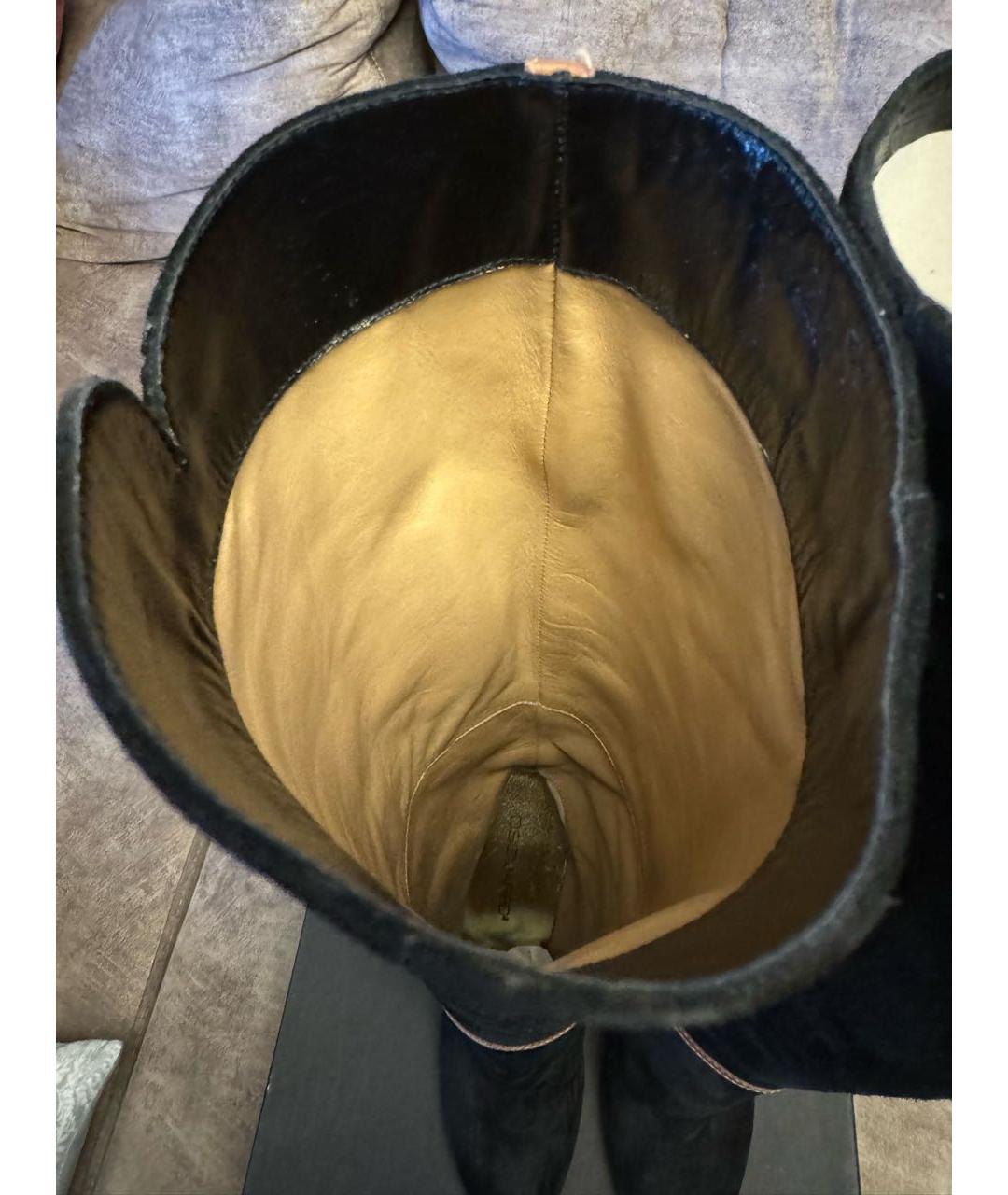 DSQUARED2 Черные замшевые сапоги, фото 7