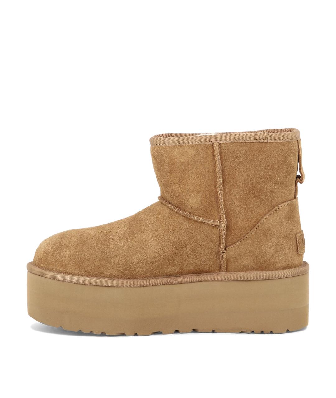UGG AUSTRALIA Коричневые кожаные ботинки, фото 3