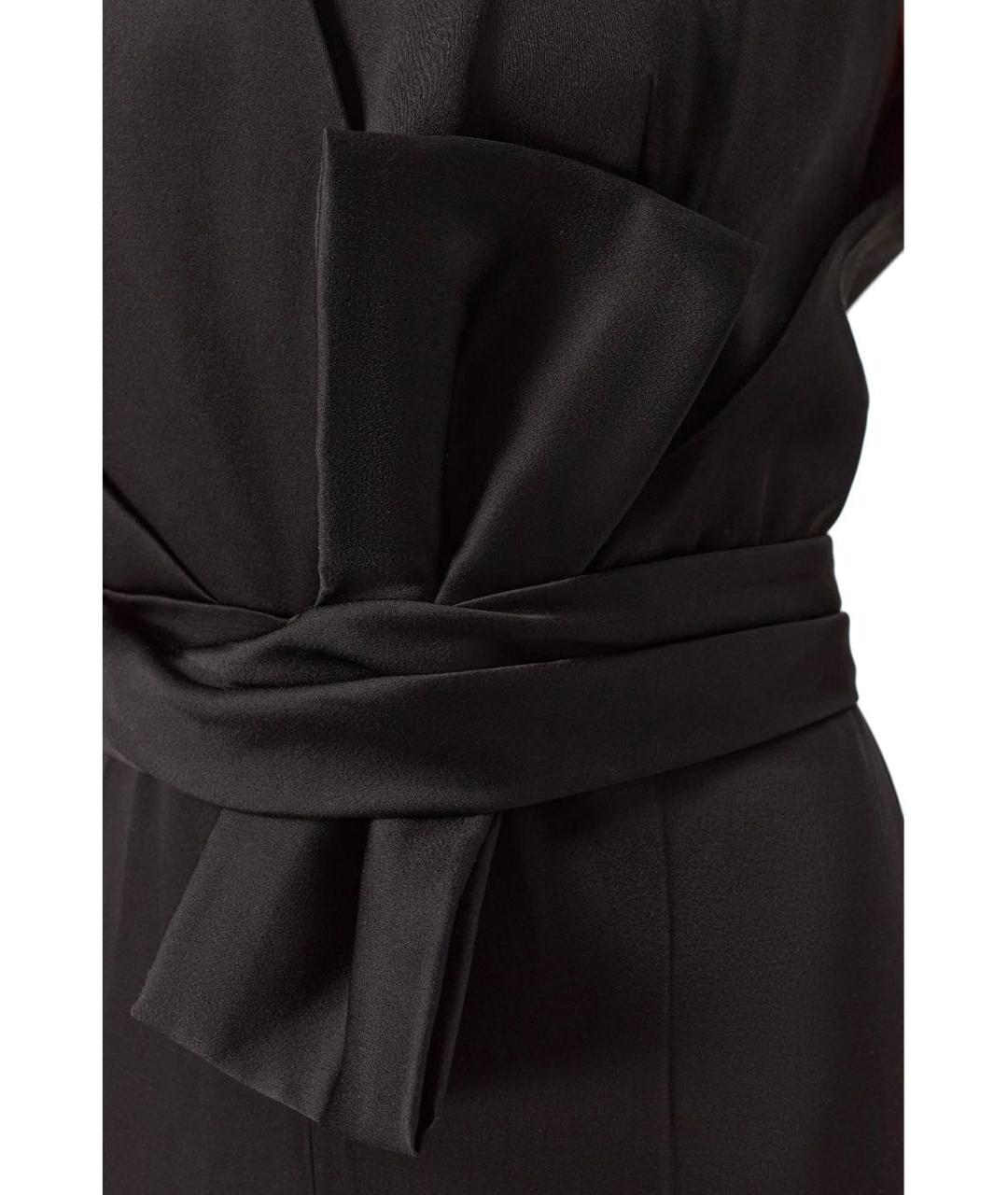 MAX MARA STUDIO Черный ацетатный комбинезон, фото 5