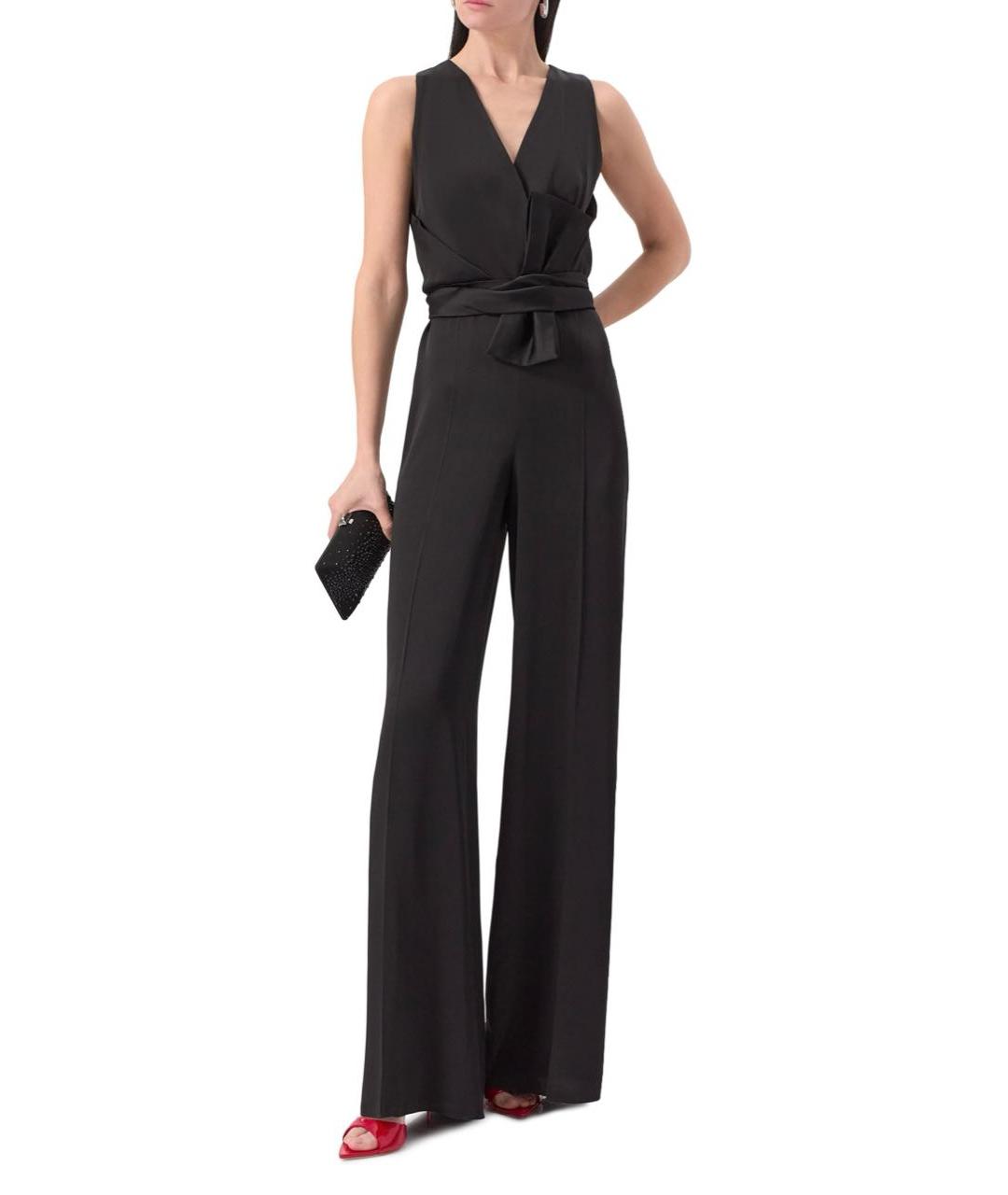 MAX MARA STUDIO Черный ацетатный комбинезон, фото 2