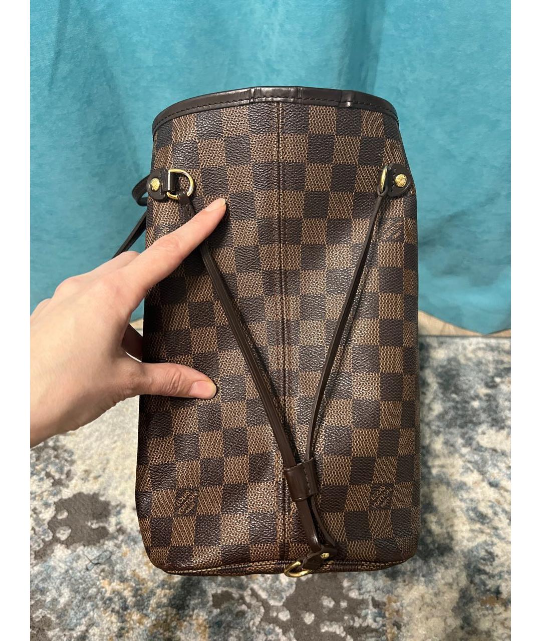 LOUIS VUITTON Коричневая сумка тоут, фото 3