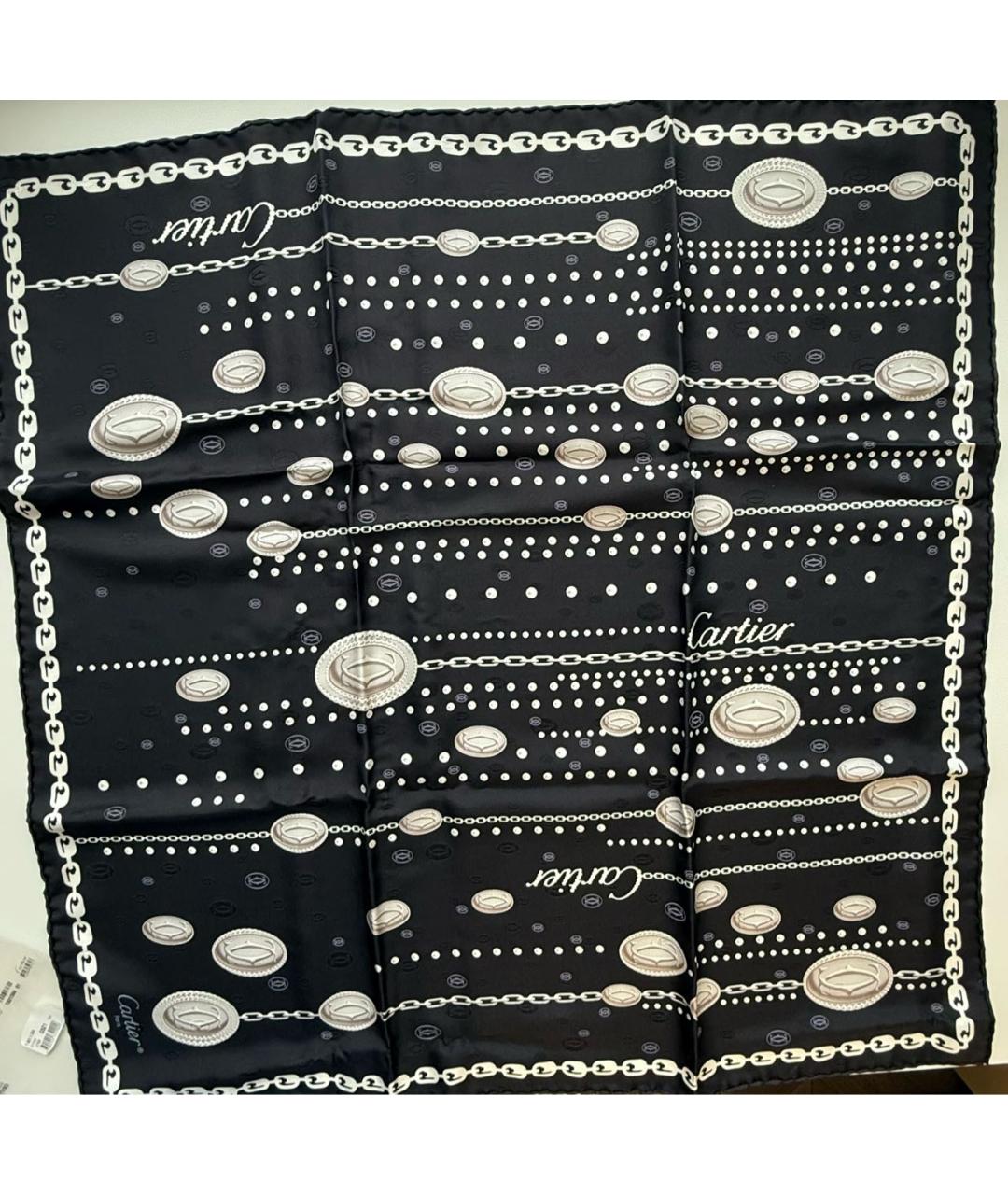 CARTIER Мульти шелковый платок, фото 7