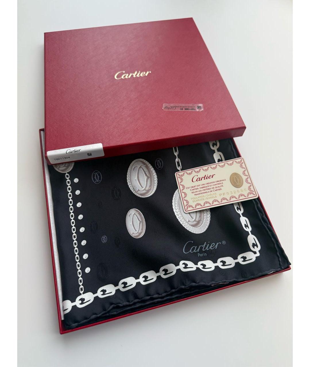 CARTIER Мульти шелковый платок, фото 2