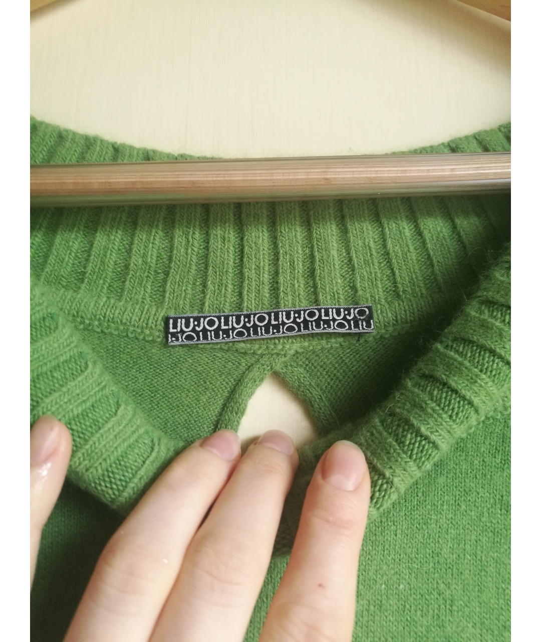 LIU JO Салатовый полиамидовый джемпер / свитер, фото 4