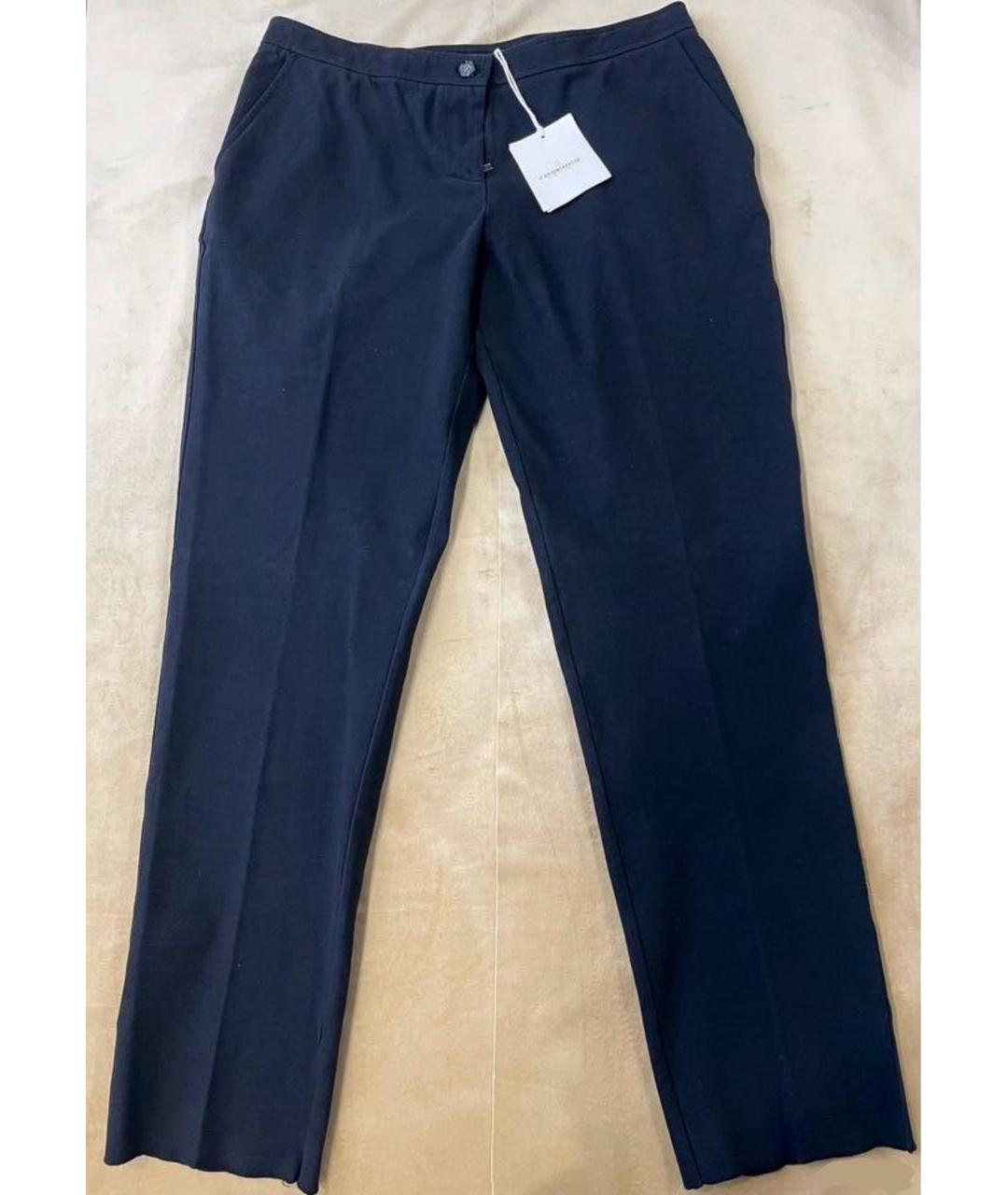 CAPOBIANCO Черные хлопковые прямые брюки, фото 5