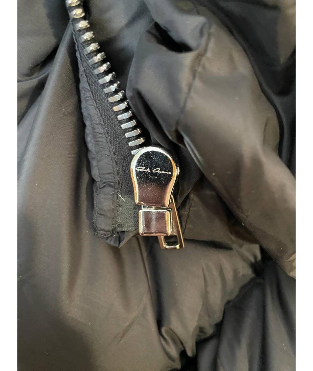 RICK OWENS Черный полиамидовый пуховик, фото 7