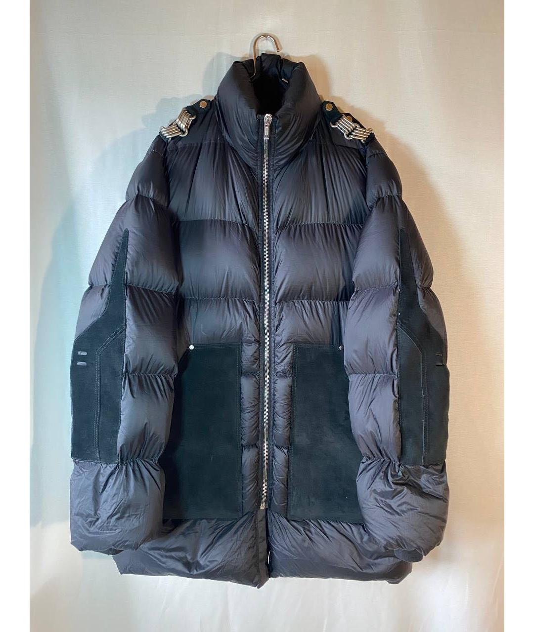 RICK OWENS Черный полиамидовый пуховик, фото 9