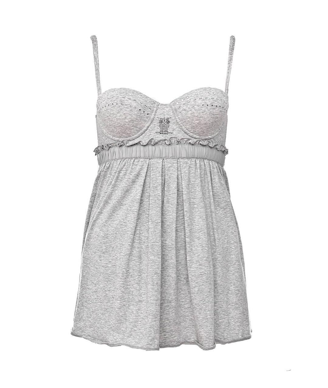 PINKO Серый хлопко-эластановый корсет, фото 1