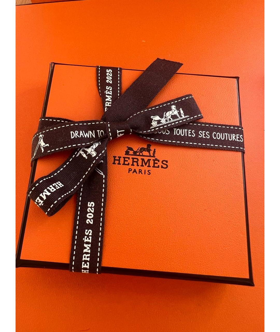 HERMES Бежевый металлический браслет, фото 4