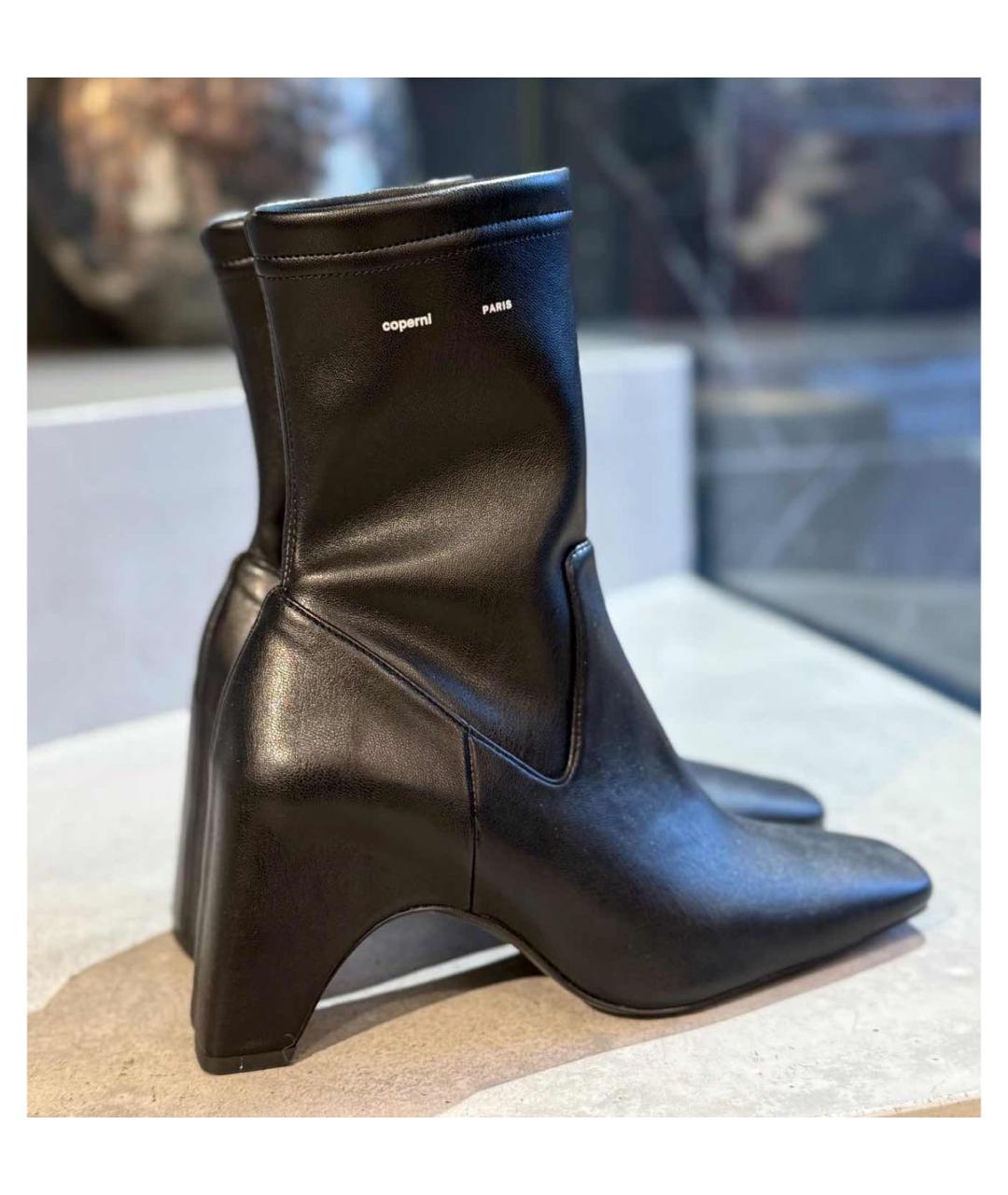 COPERNI Черные кожаные ботильоны, фото 3