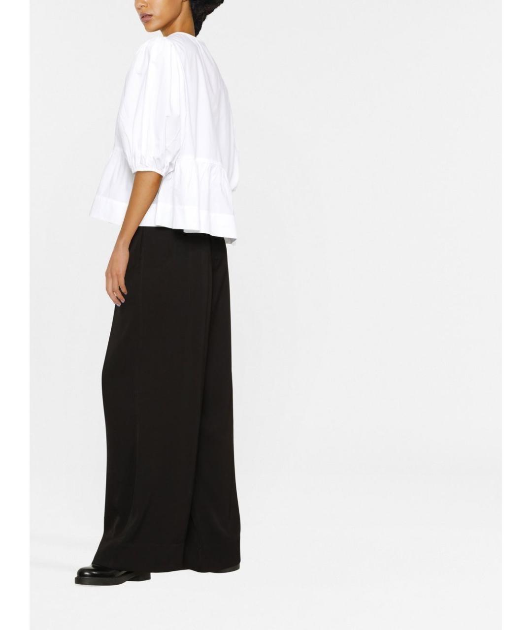 GANNI Белая хлопковая рубашка, фото 3