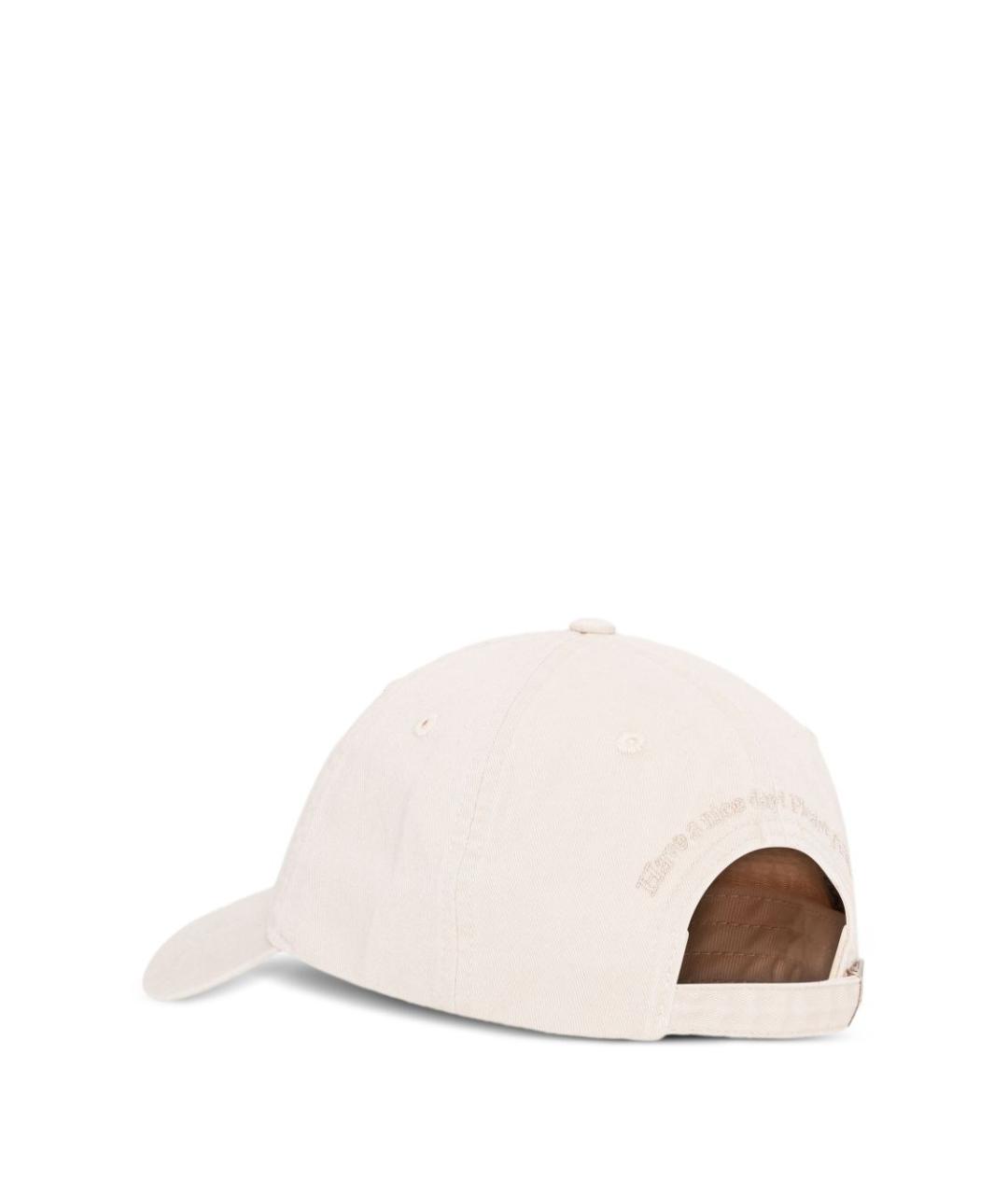 GANNI Бежевая хлопковая кепка, фото 2