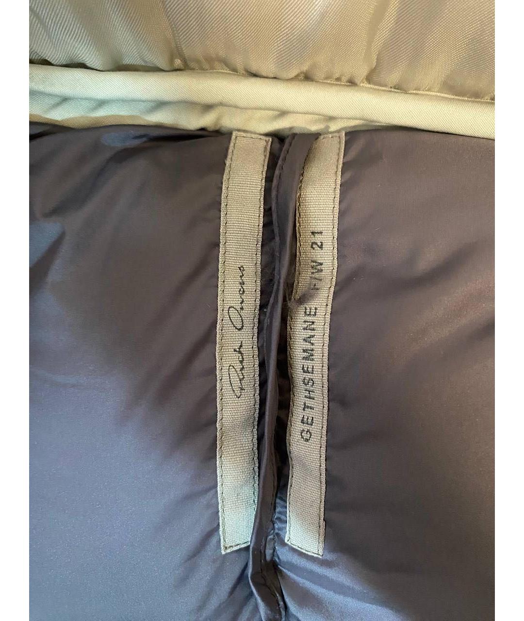 RICK OWENS Черный полиамидовый пуховик, фото 4