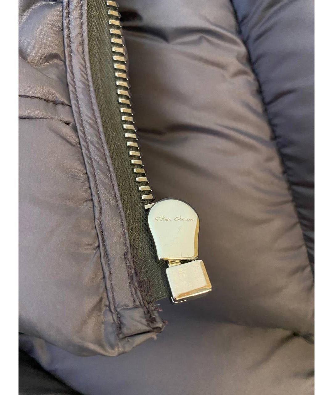 RICK OWENS Черный полиамидовый пуховик, фото 6