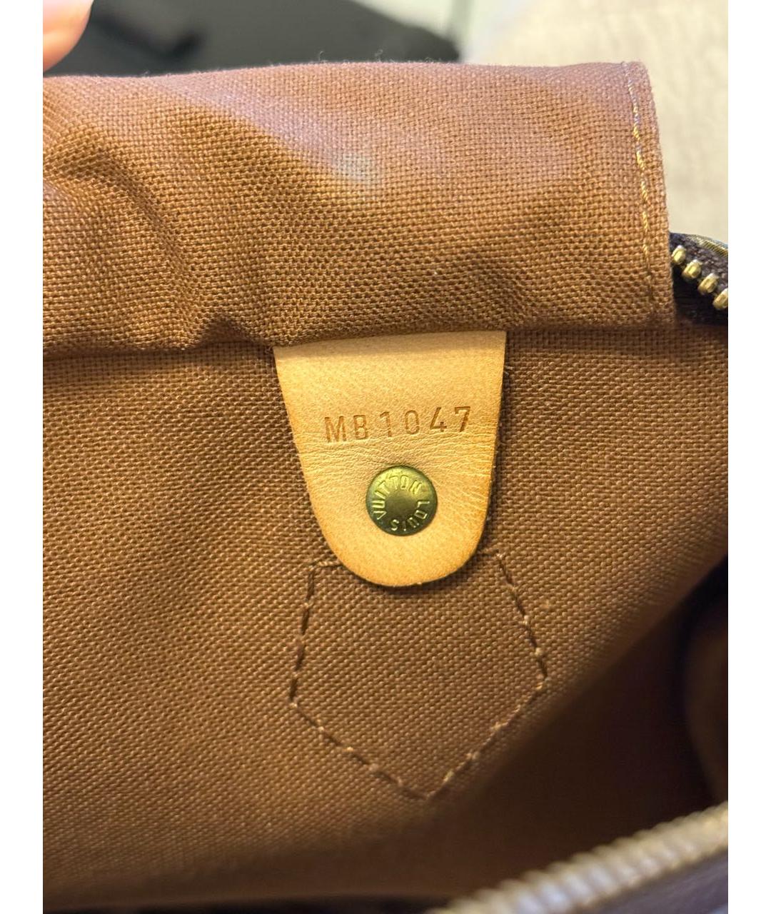 LOUIS VUITTON Коричневая сумка с короткими ручками, фото 8