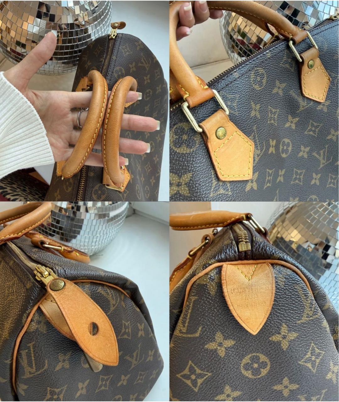 LOUIS VUITTON Коричневая сумка с короткими ручками, фото 6
