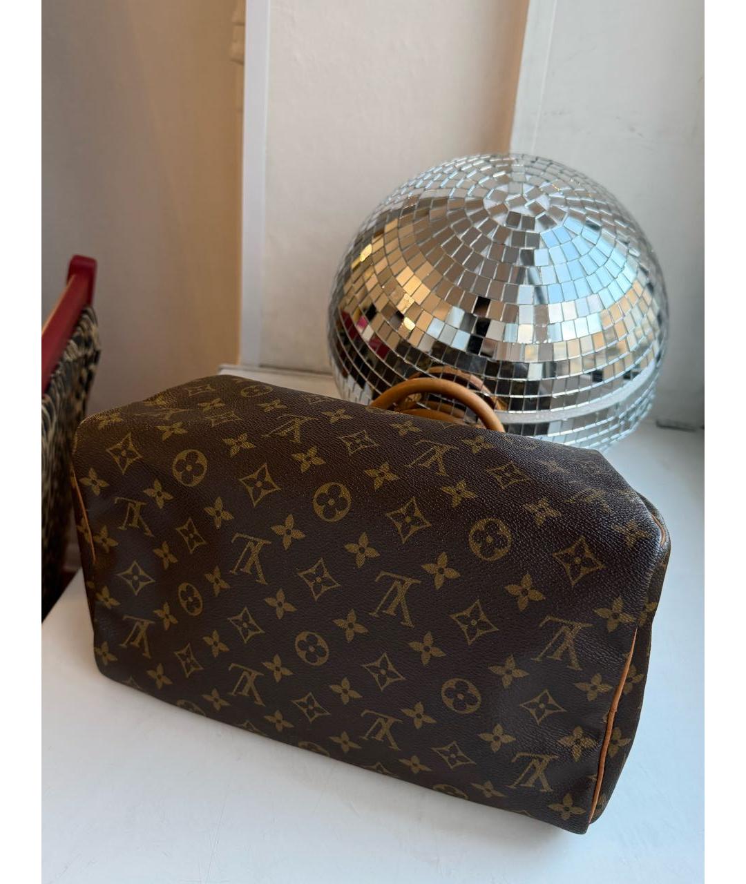 LOUIS VUITTON Коричневая сумка с короткими ручками, фото 7