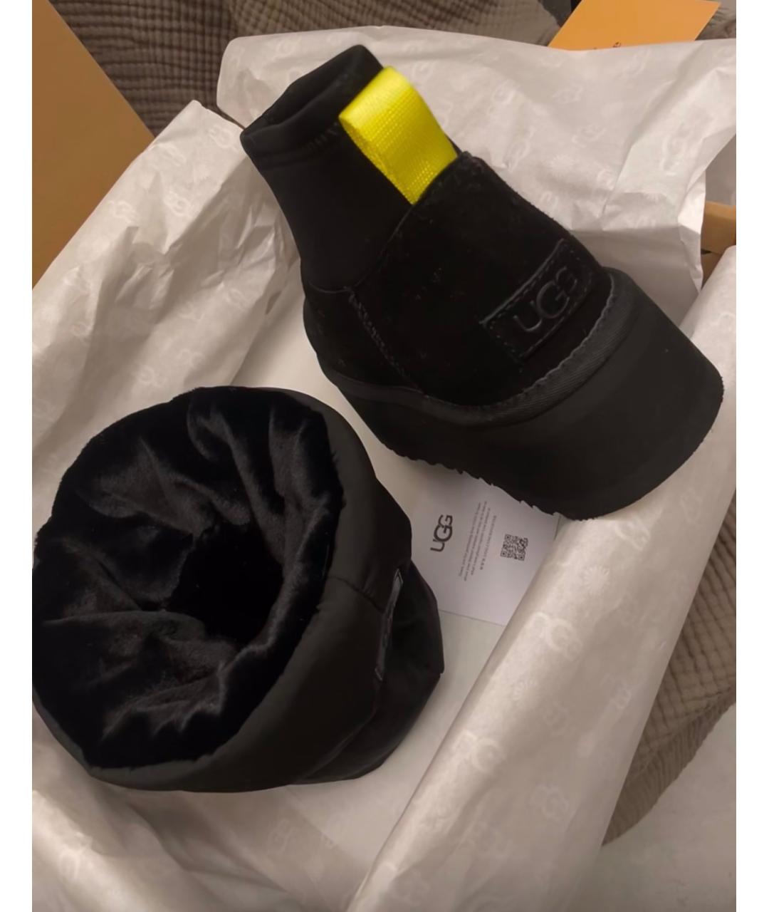 UGG AUSTRALIA Черные замшевые ботинки, фото 6