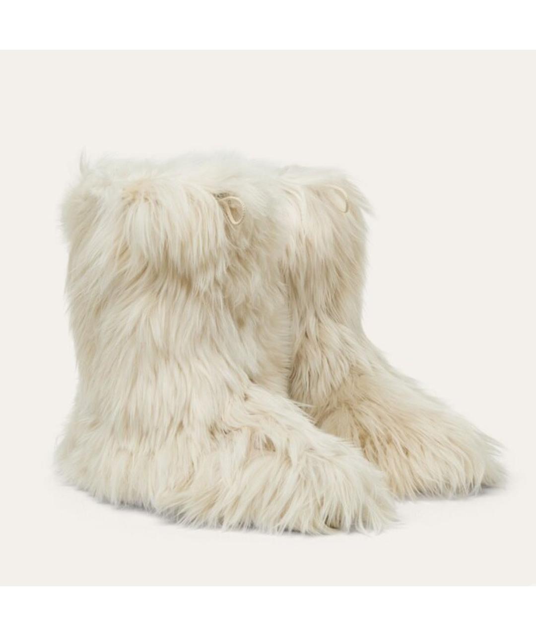 LORO PIANA Бежевые сапоги, фото 2