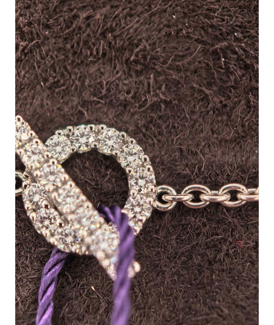 HERMES Серебрянный браслет из белого золота, фото 2