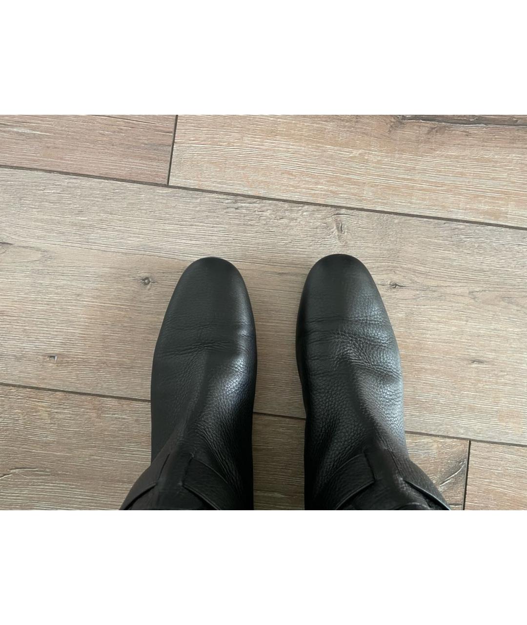 GUCCI Черные кожаные сапоги, фото 3