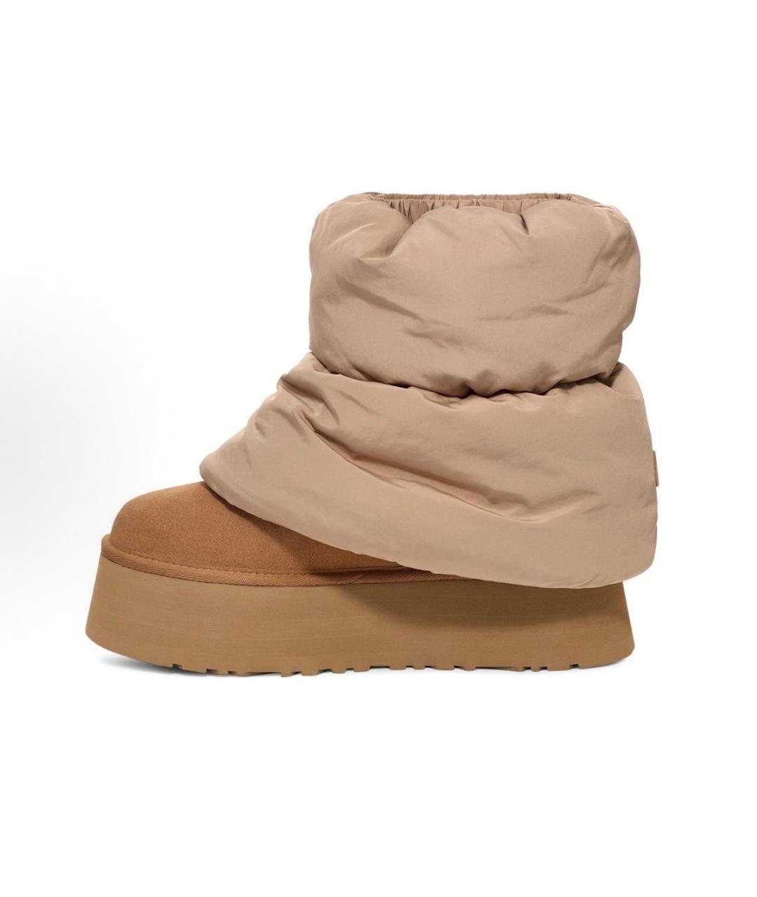 UGG AUSTRALIA Бежевые замшевые ботинки, фото 9